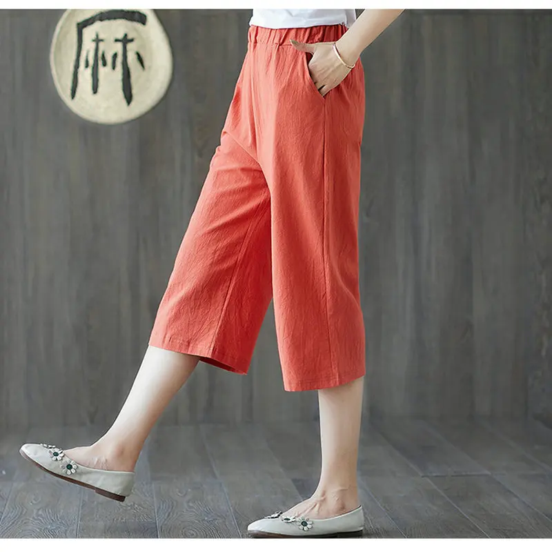 Брюки-Багги женские хлопчатобумажные черные с эластичным поясом | Женская одежда