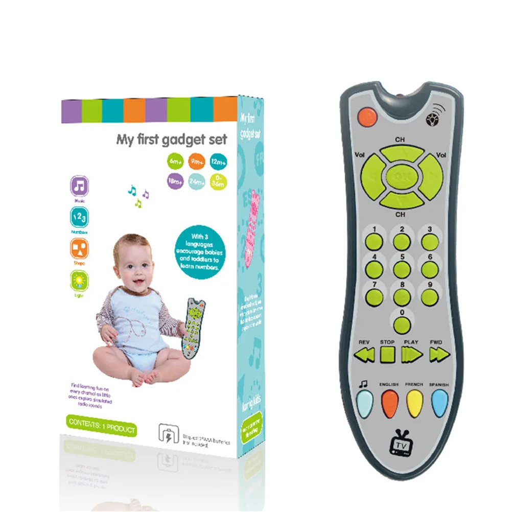 

Kids Music TV Remote Control Toy Lights Sounds Early Educational Toys Gifts Early Electronic Educational Toys For Children #50