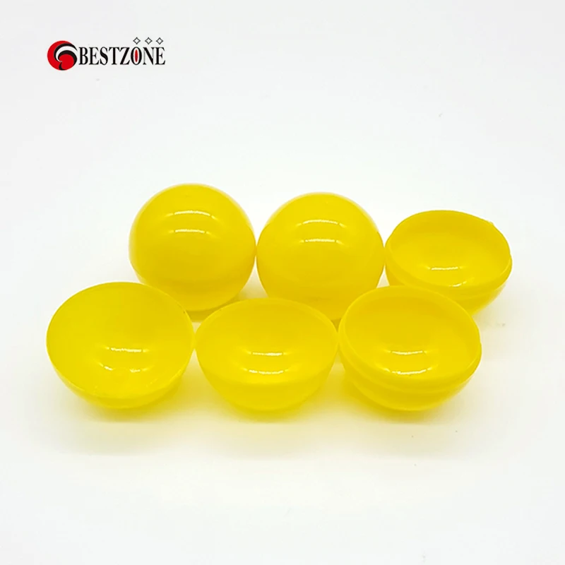 Пластиковые пластиковые игрушечные капсулы 100 шт./лот диаметром 40 мм, полностью желтые с круглым шариком для торгового автомата, пустой конт... от AliExpress WW