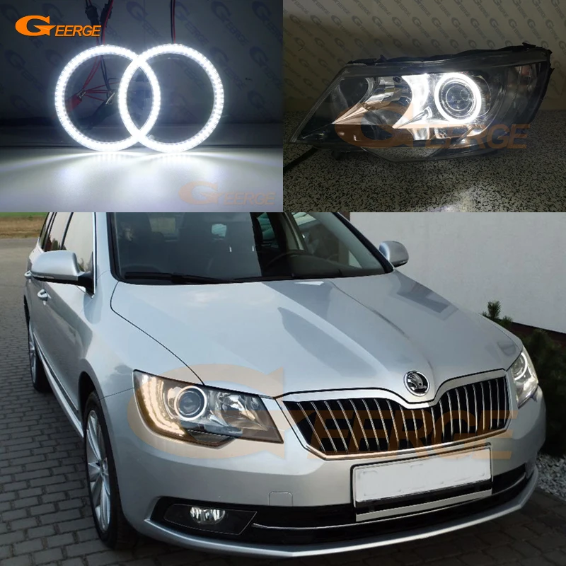 Для SKODA SUPERB 2 II 3T FACELIFT 2013 2014 2015 ксеноновый головной светильник ультра яркий SMD