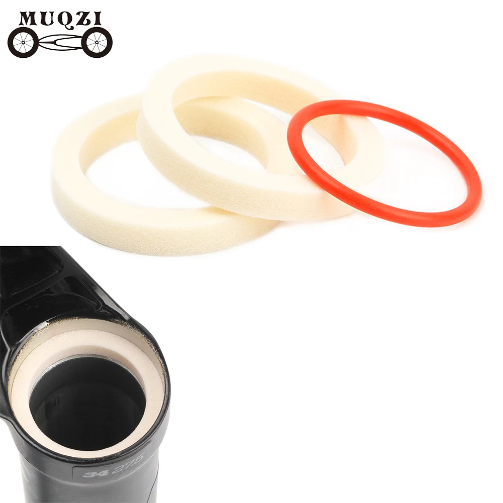 

2Pcs Bicycle Front Fork Sponge Ring Cycling Sponge Ring Oil Sealed Foam for Bicycle Front Fork 32/34/35/36mm Bike Accessories