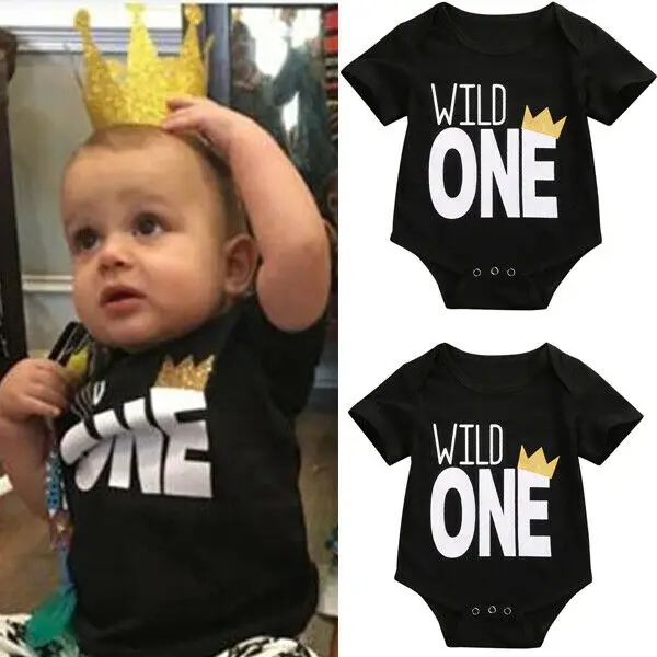 

Free shipping Short Sleeve Baby Clothes Boys Girls Toddler Bodysuit Jumpsuit Outfits 18-24M