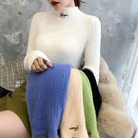 feminino sale sweater womens autumn and winter mink like 2021 new style foreign pullover slim knit bottomer women