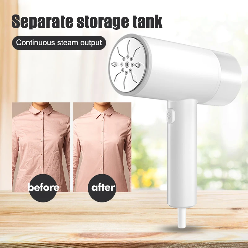 

Steamer Kit for Cloth Handheld Garment Fabric Remove Wrinkle Large Detachable Water Tank Home Use RT88