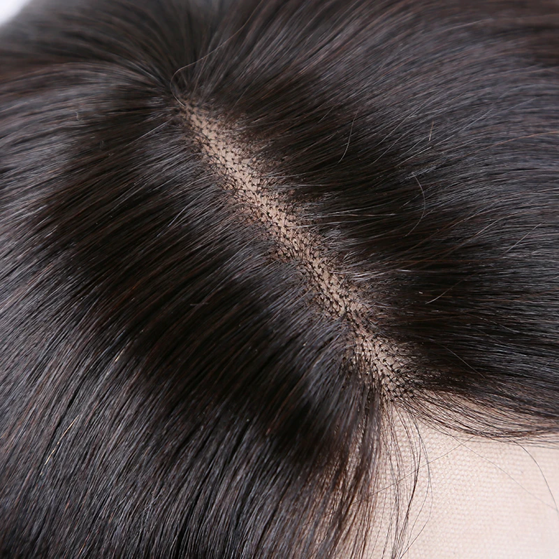 Парики из натуральных волос на кружевном фронте прямые волосы парик