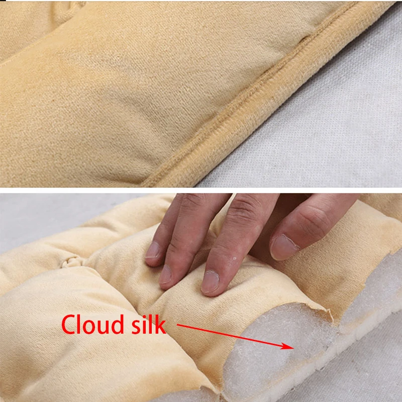 Зимний плюшевый теплый чехол для автомобильного сиденья объемный дизайн