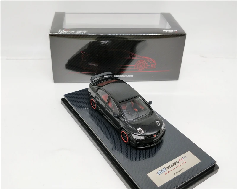 1: 64 INNO64 Honda Civic Тип Mugen RR FD2 передовая концепция 2009 черная литая под давлением модель автомобиля