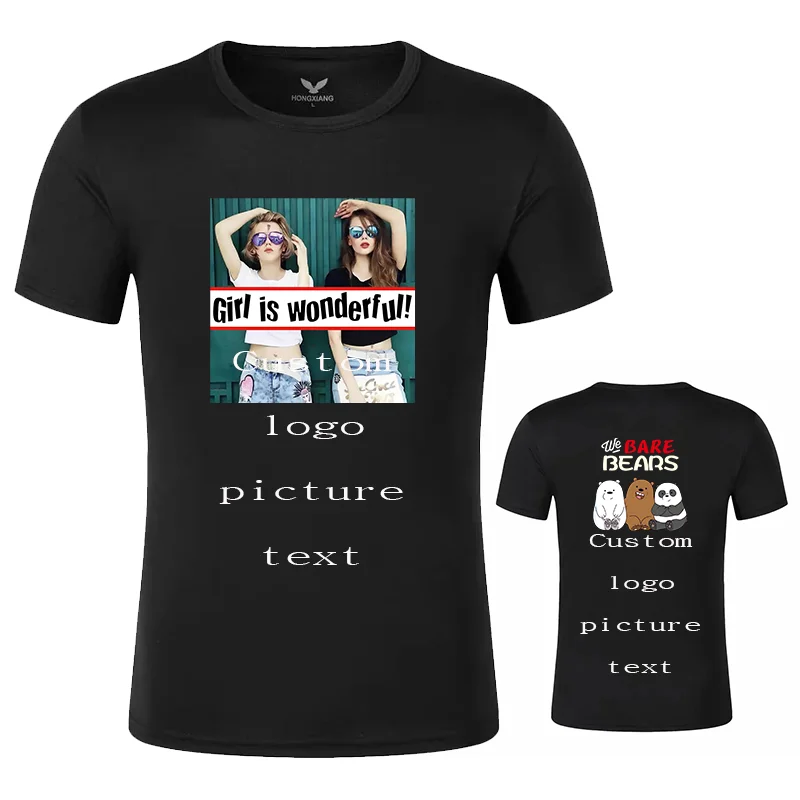 Мужские и женские футболки с логотипом на заказ печать собственного бренда