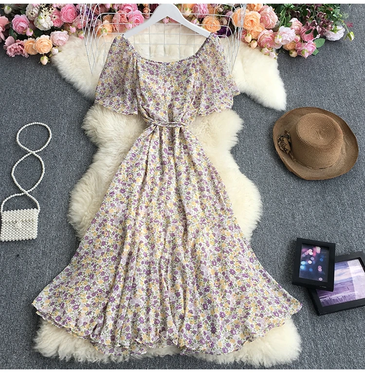 Женское платье-трапеция средней длины элегантное платье с квадратным вырезом и