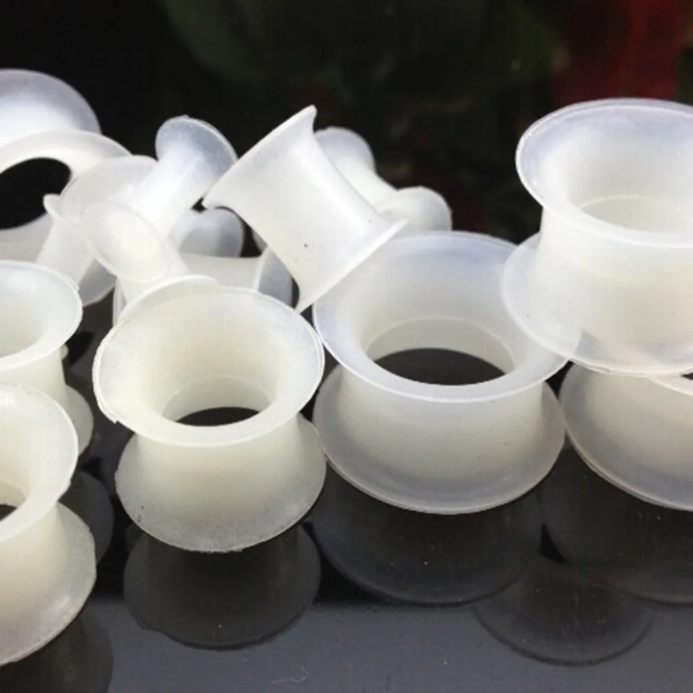 4 шт. Акриловые светящиеся в темноте затычки для ушей и тоннели жидкие прозрачные