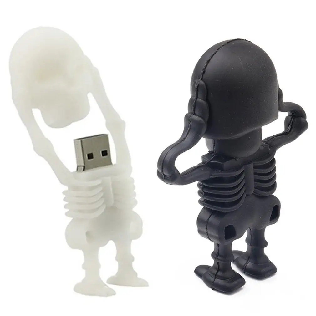 USB флеш-накопитель с мультяшным черепом USB2.0 2 Гб карта памяти Флешка диск ГБ