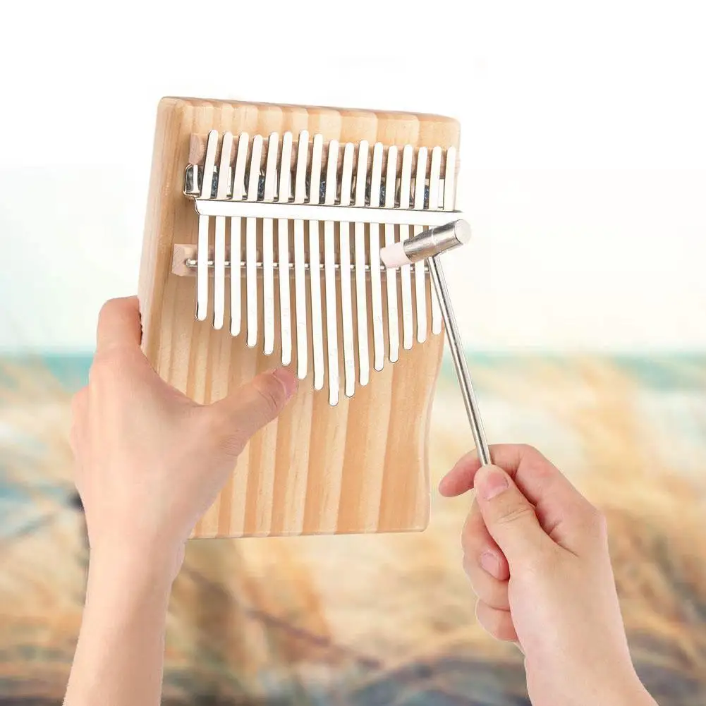 

17 Keys Kalimba Thumb Piano High Quality Wood Body Storage Bag Tuning Musical Hammer With Etc Instruments F8E1