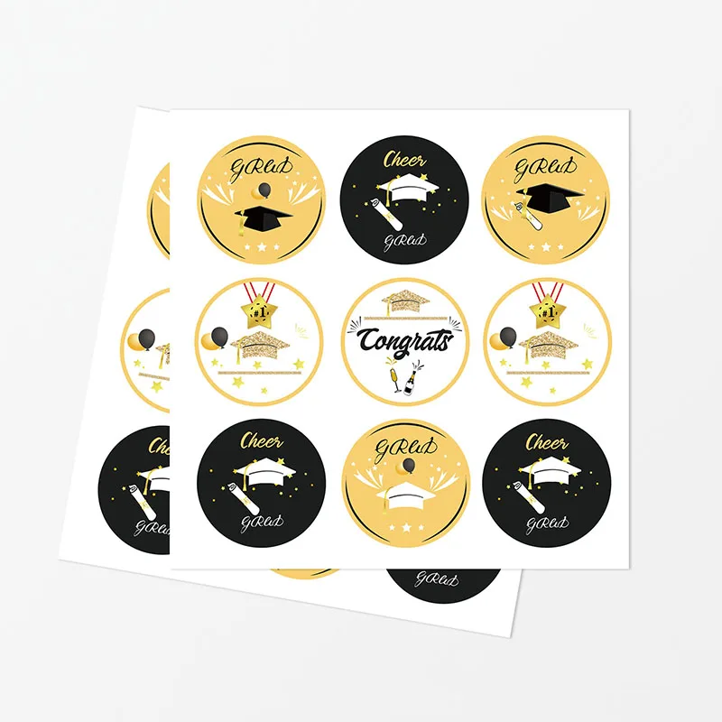 

12 Pcs Of Graduation Party Gift Bags Candy Bags With Stickers 2021 Graduation Season Theme Carnival Party Supplies Decoration