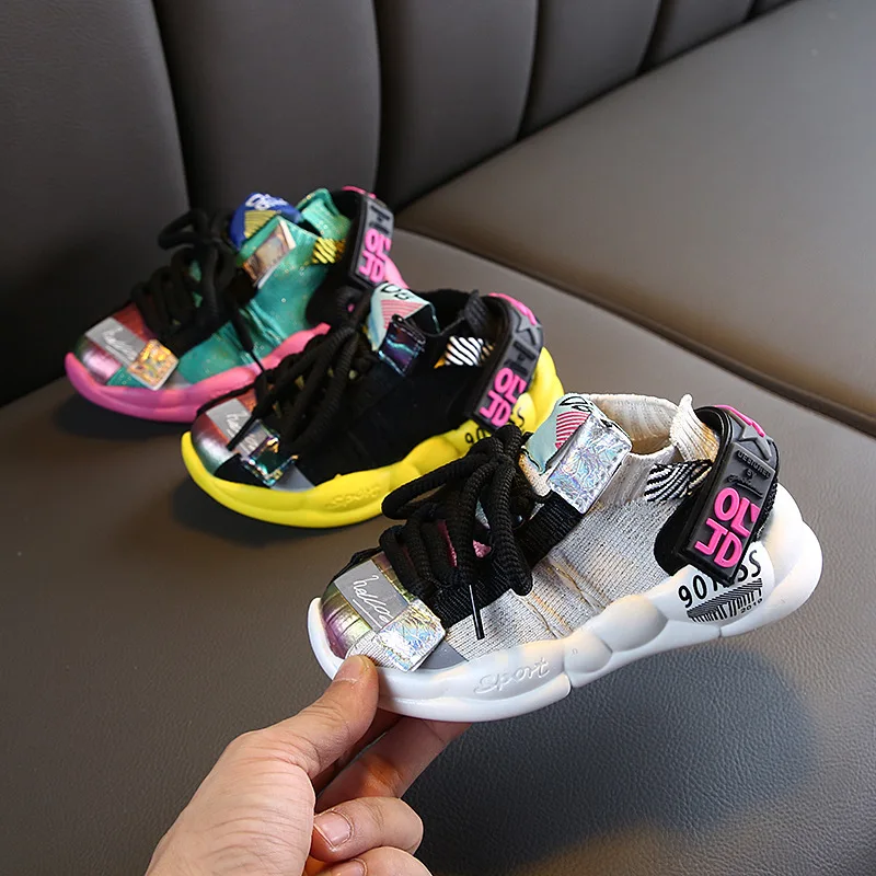 Спортивная обувь для девочек новинка весны и осени 2020 Детская Кокосовая дышащая