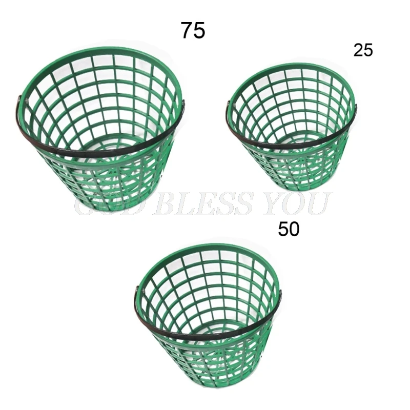 Портативная корзина для мячей гольфа зеленый прочный нейлоновый контейнер с