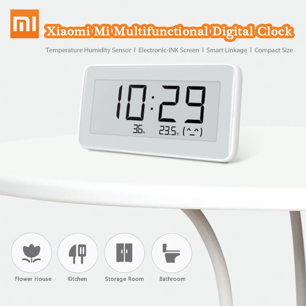 Mijia многофункциональный бытовой термометр Bluetooth цифровые часы Высокоточные Часы