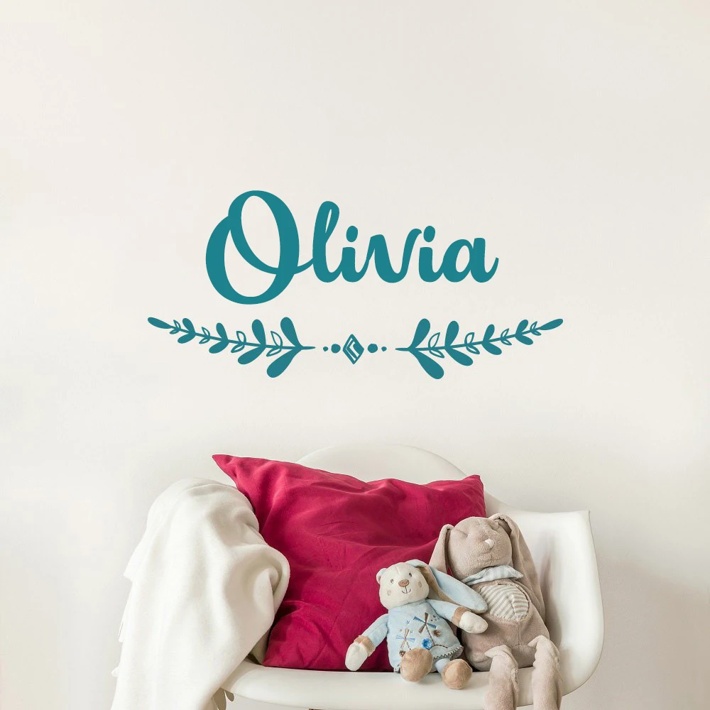 

Girl Name Wall Decal Boho Nursery Wall sticker Custom Name Decal Personalized Baby Gifts Boho Bohemian Girls Bedroom Decor G325