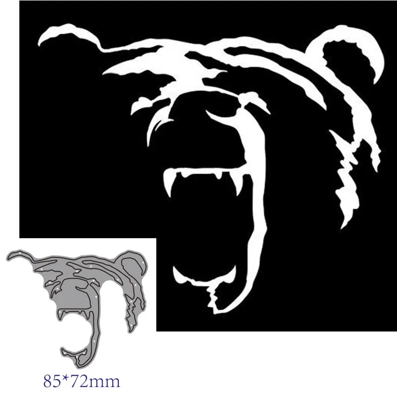 Металлические штампы для вырезания формы медведя украшения скрапбукинга бумаги