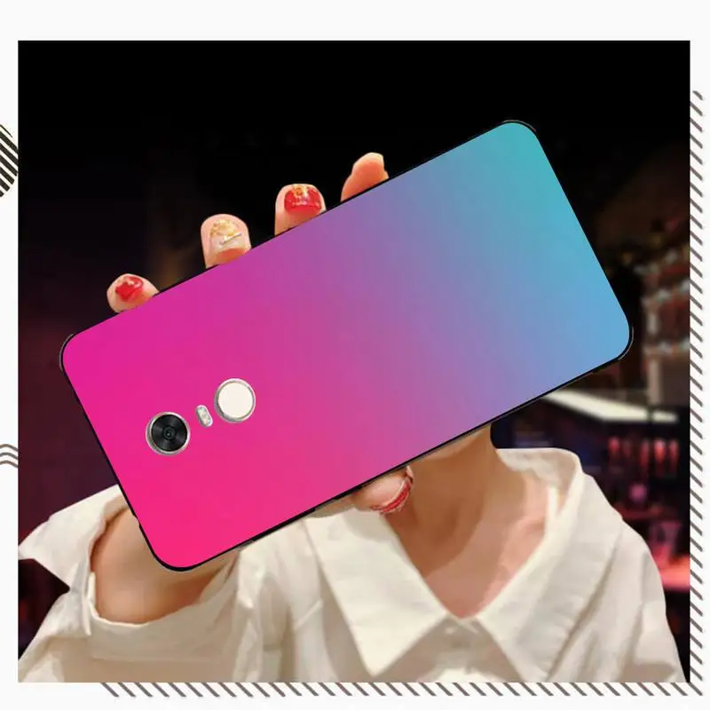TOPLBPCS градиентная расцветка Высота изображения чехол для телефона с рисунком Redmi 5