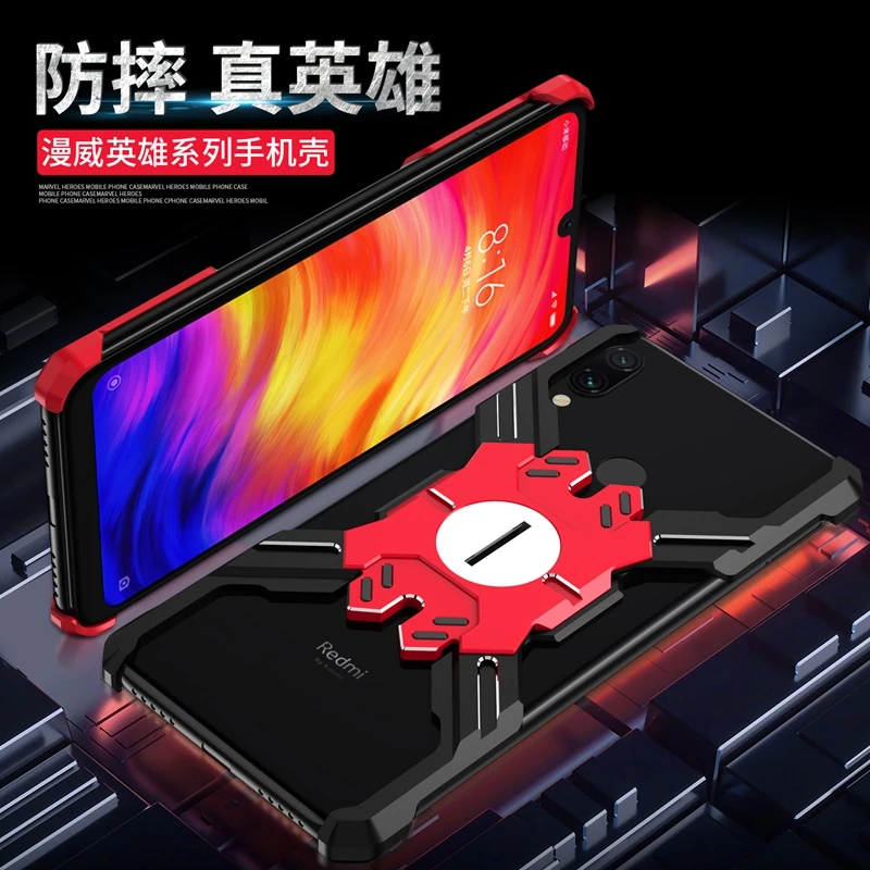 Чехол серии Hero для Xiaomi Redmi Note 7 металлический чехол бампер Mi 9 8 Explorer Black Shark 2