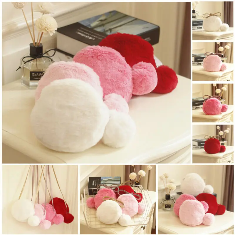 Модные детские милые круглые сумки через плечо для девочек меховые сумочки сумка