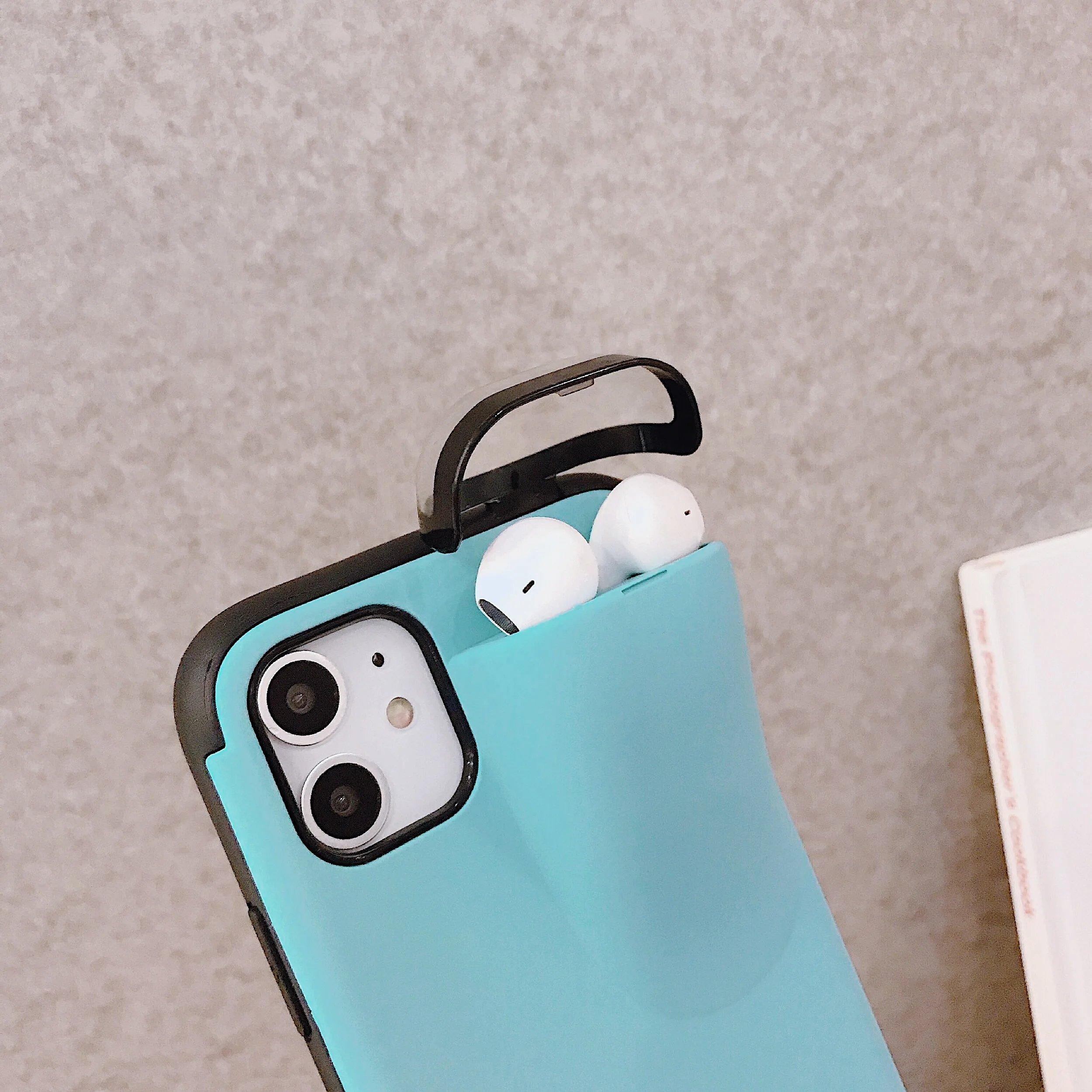 2 в 1 чехол для iPhone с гарнитура Airpods коробка хранения 11 Pro XS MAX XR X 7 8 Plus Мягкий