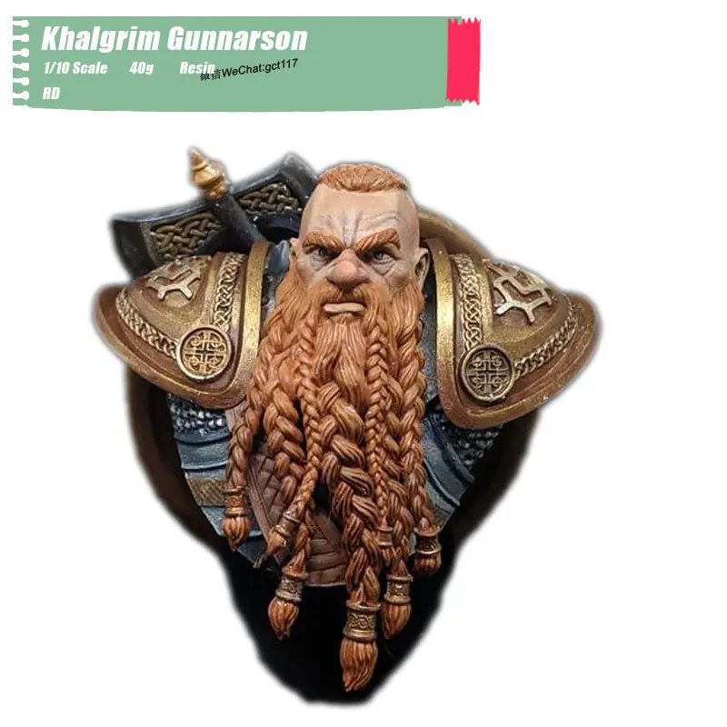 RD 1/10 весы фильм Смола Бюст Модель игрушки гномов Khalgrim Gunnarson сборка &quotсделай