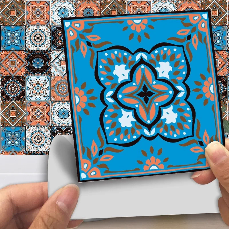 

Thickened Simulation Crystal Tile Stickers Kitchen Bathroom Home Decoration Wallpaper Waterproof DIY Self-adhesive PVC Stickers