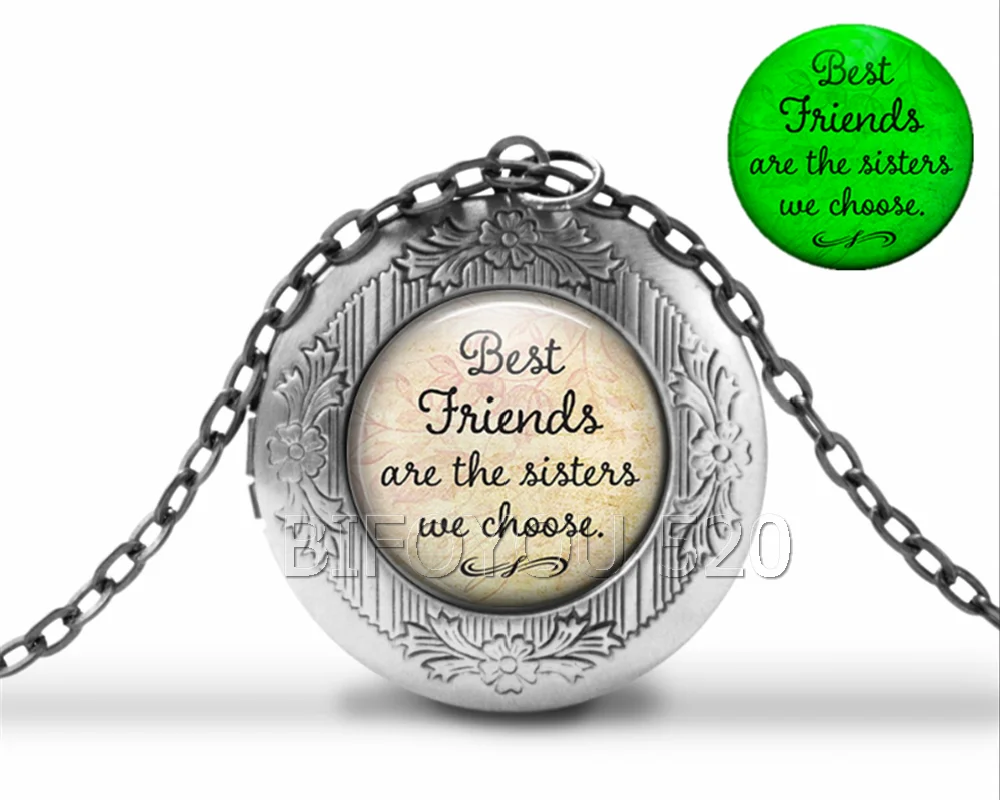 BIFOYOU лучшие друзья сестры мы выбираем кабошон стекло ароматерапия фото медальон