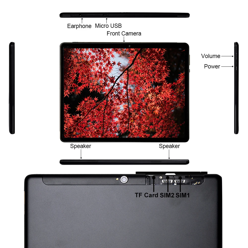 Планшет SIHAWO X30 + 10 дюймов Helio десять ядер MTK 6799 Android 8 0 1920x1200 Гб ОЗУ 256 ПЗУ 4G телефонные
