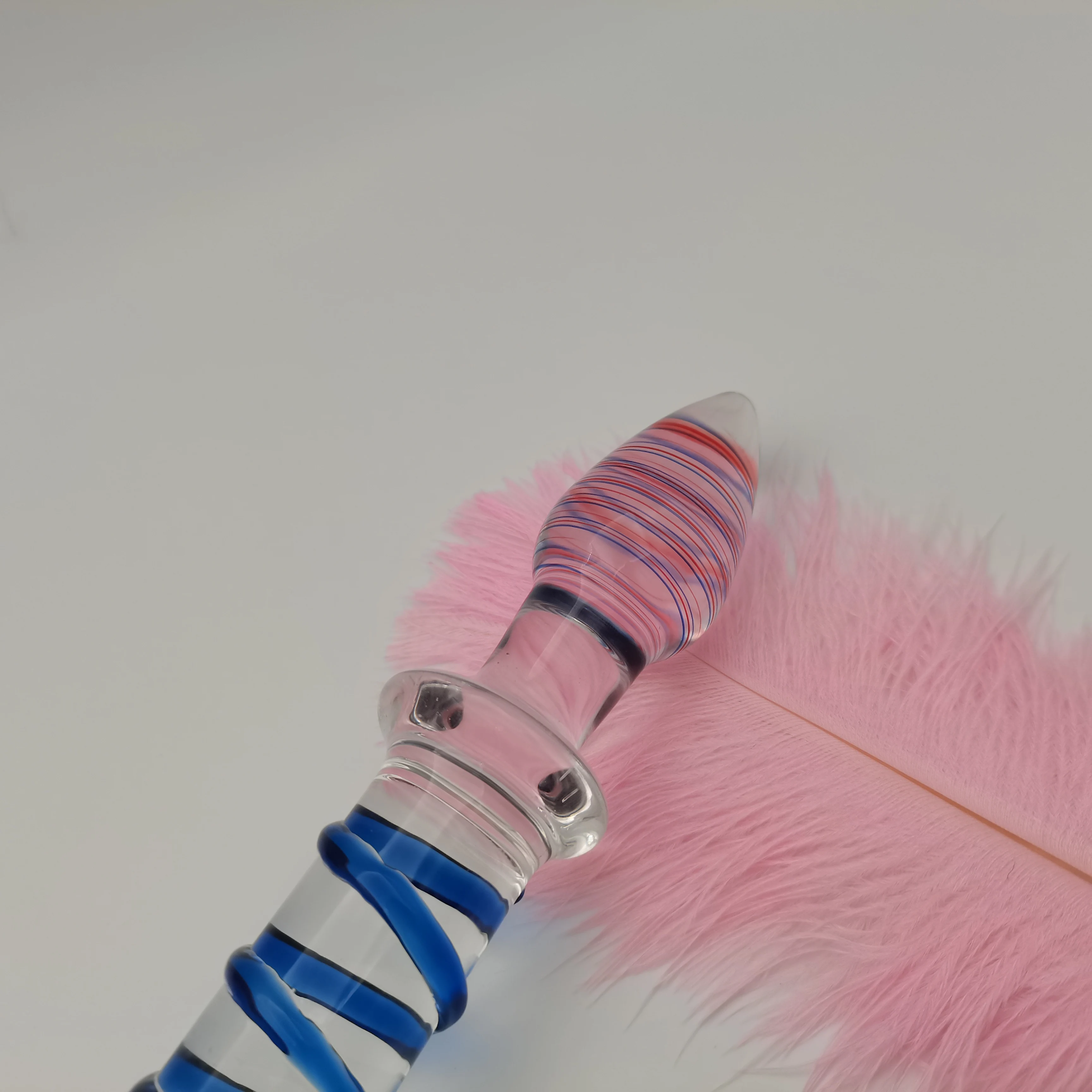 Фаллоимитаторы поддельный член из хрустального стекла вагинальная Анальная