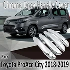 Декоративные Хромированные наклейки для Toyota ProAce City Verso 2018 2019 2020