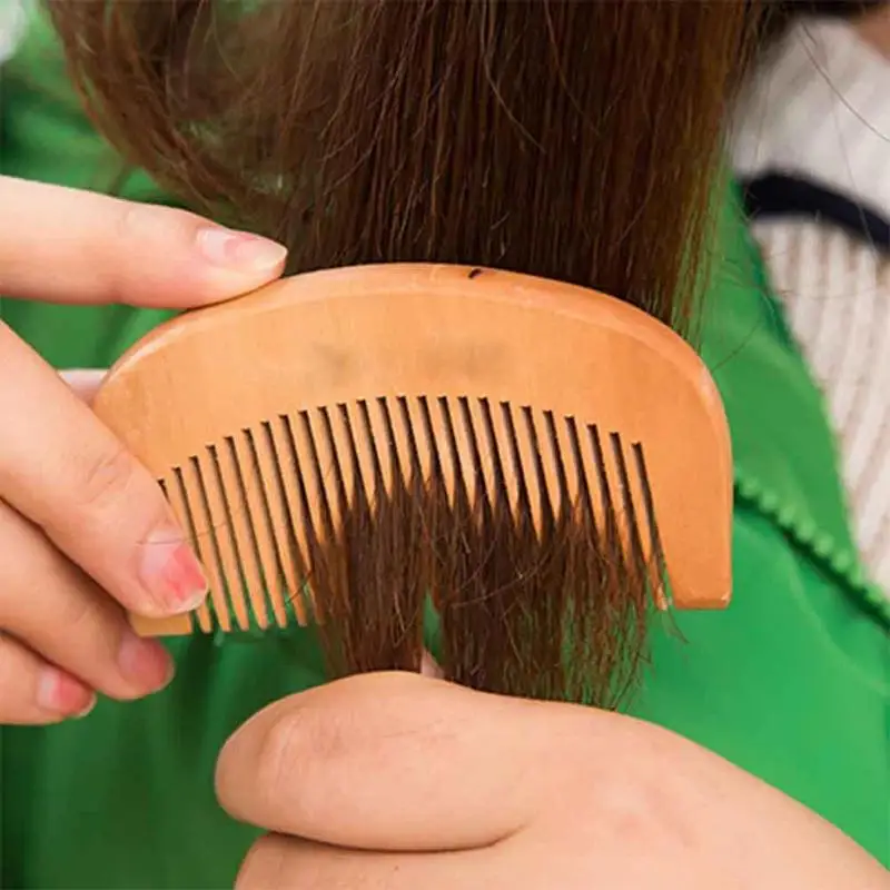 

New 1 PCS Pocket Wooden Comb Super Wood Combs No Static Beard Tool Hair Styling Comb Q8A7