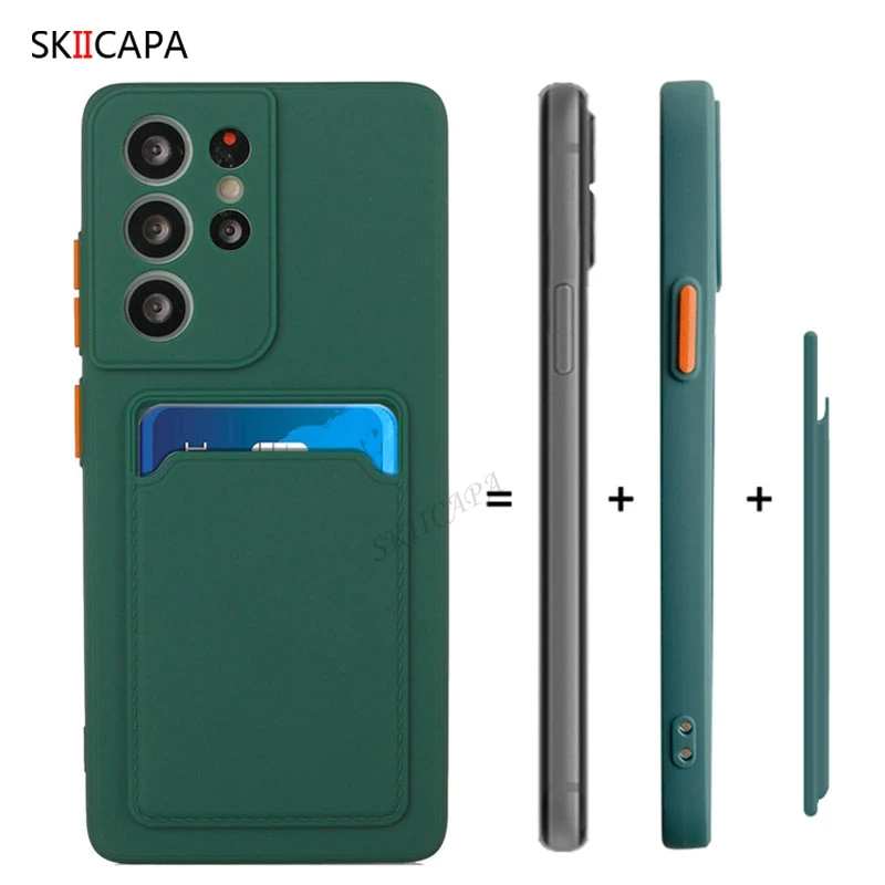 Чехол-бумажник для Samsung S21 Ultra S20 Plus M62 Quantum 2 Note 20 A32 A52 A72 | Мобильные телефоны и