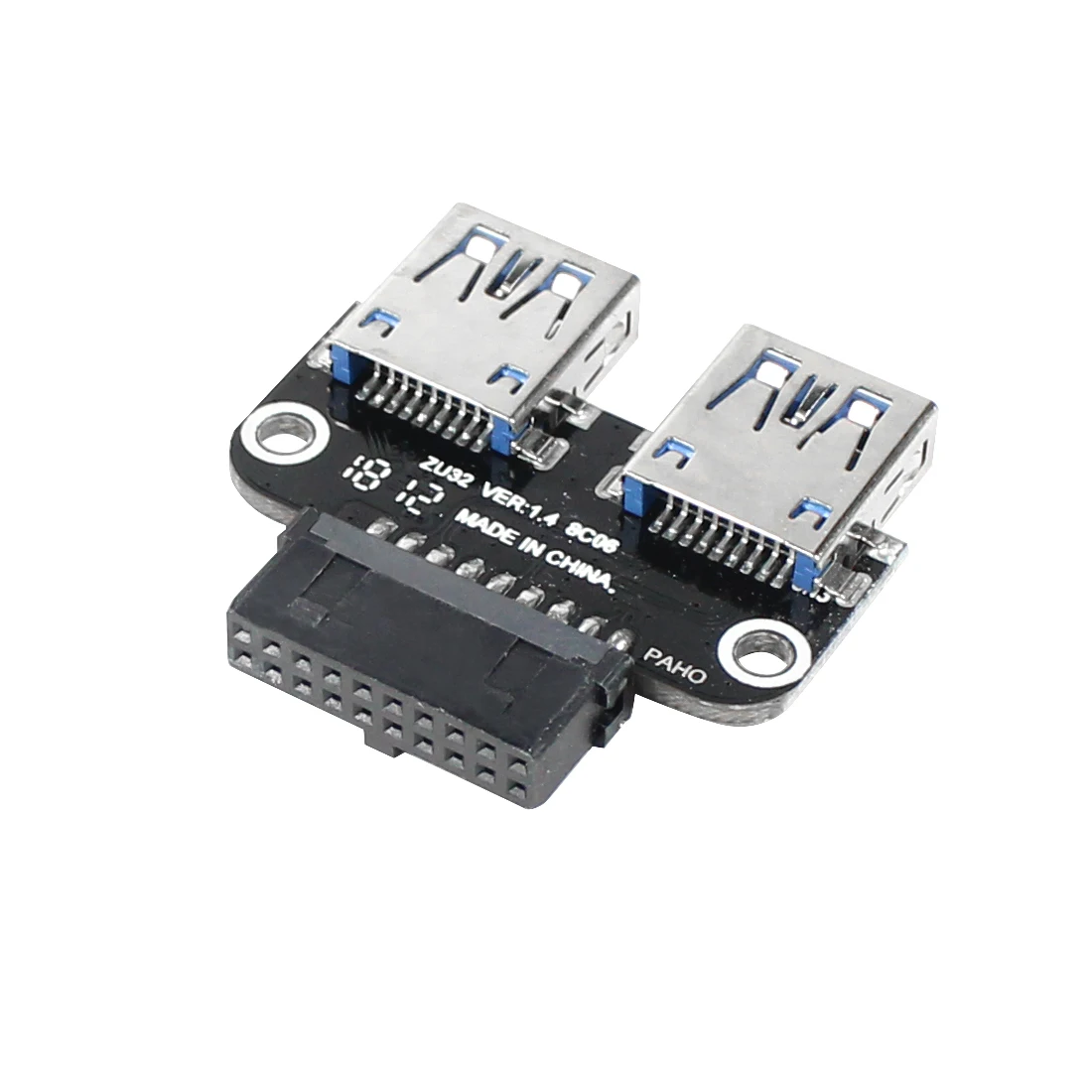 Переходник 20Pin/Dual USB3.0 19-контактный/20-контактный разъем на 2 порта USB 3 0 гнездовой