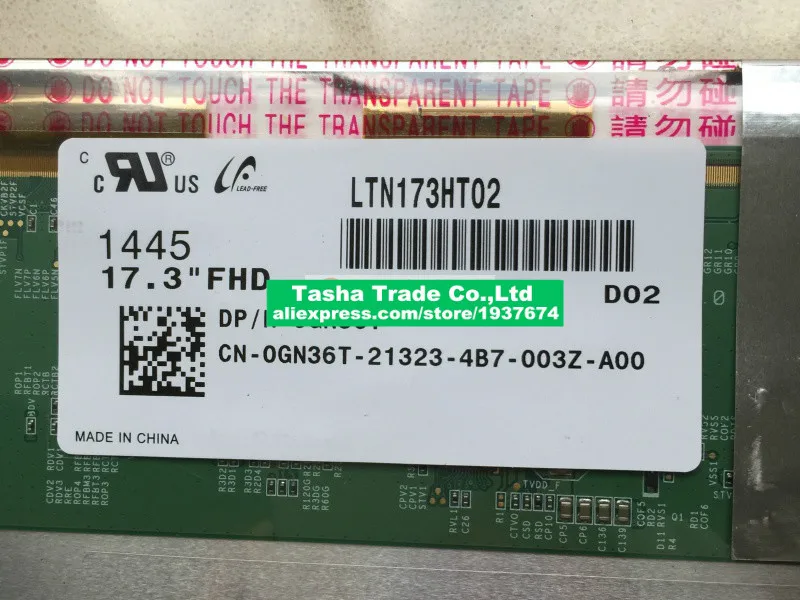 

17.3" 3D 120HZ LED LCD SCREEN LTN173HT02-D01 D02 for DELL Alienware M17x 17R 7720