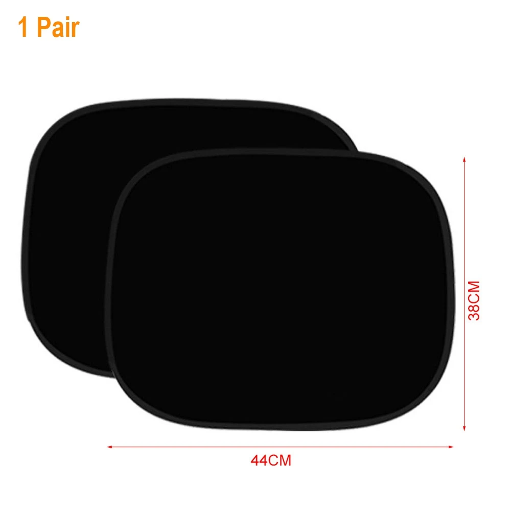 

2PCS Car Window Cover Sunshad Sun Blocking Static Sticker Sun Shade Car Side Sun-resistant Insulated 44*38cm