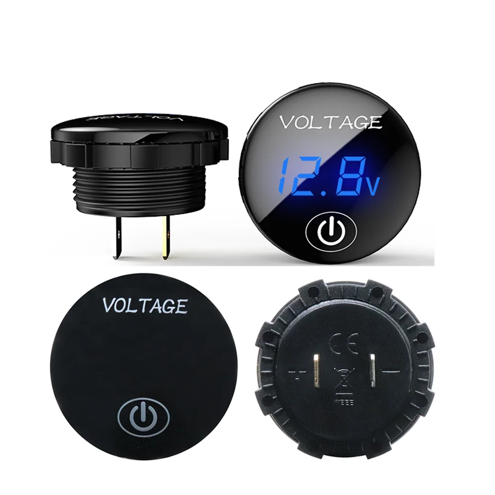 Универсальный светодиодный цифровой вольтметр для автомобиля мотоцикла