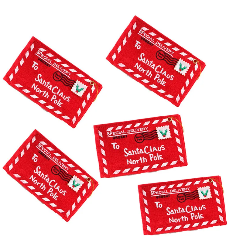 5 шт. рождественские поделки конверты мешки для конфет украшения новогодней елки
