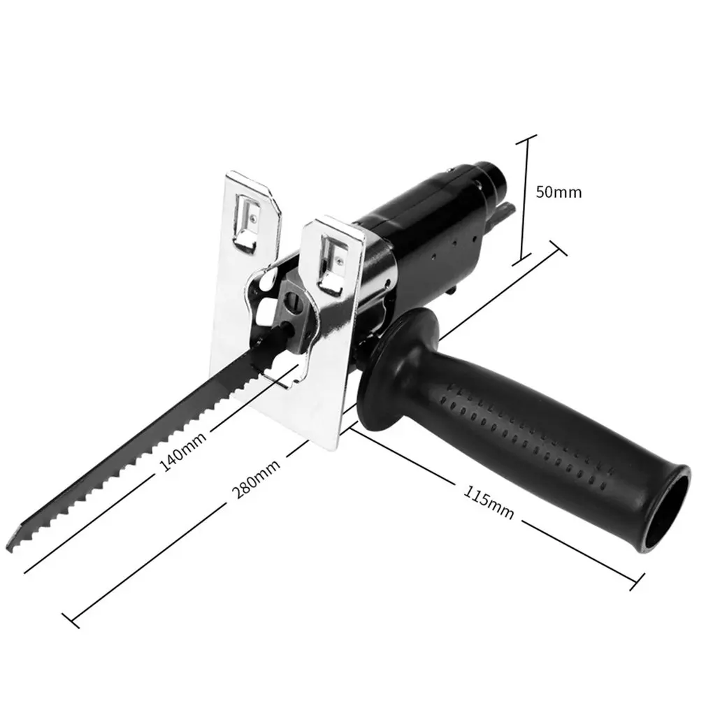 

Reciprocating Saw Attachment Change Electric Drill Into Reciprocating Saw Jig Saw Metal File For Wood Metal Cutting