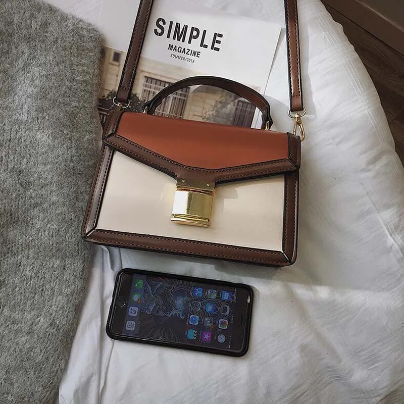 Модная женская маленькая сумочка с панелями кошельки 2019 ретро сумка сумки