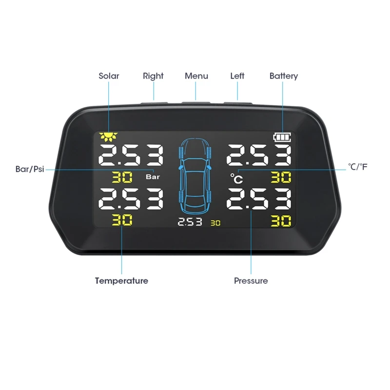 

Automobile Universal Large Screen External Tire Pressure Detector Digital Car