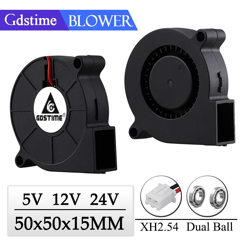 Gdtime-ventilador sem Escova Rolamentos de Esferas dc 5v 12v 24v 5015 50 mm 5cm 50×15 mm 50×15 mm 50×15 Milímetros Peças
