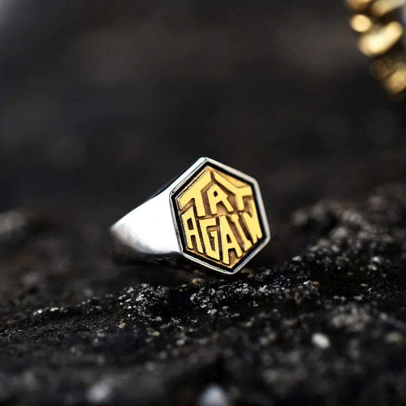 Мужское кольцо в стиле панк BEIER модное из нержавеющей стали 316L уникальный дизайн