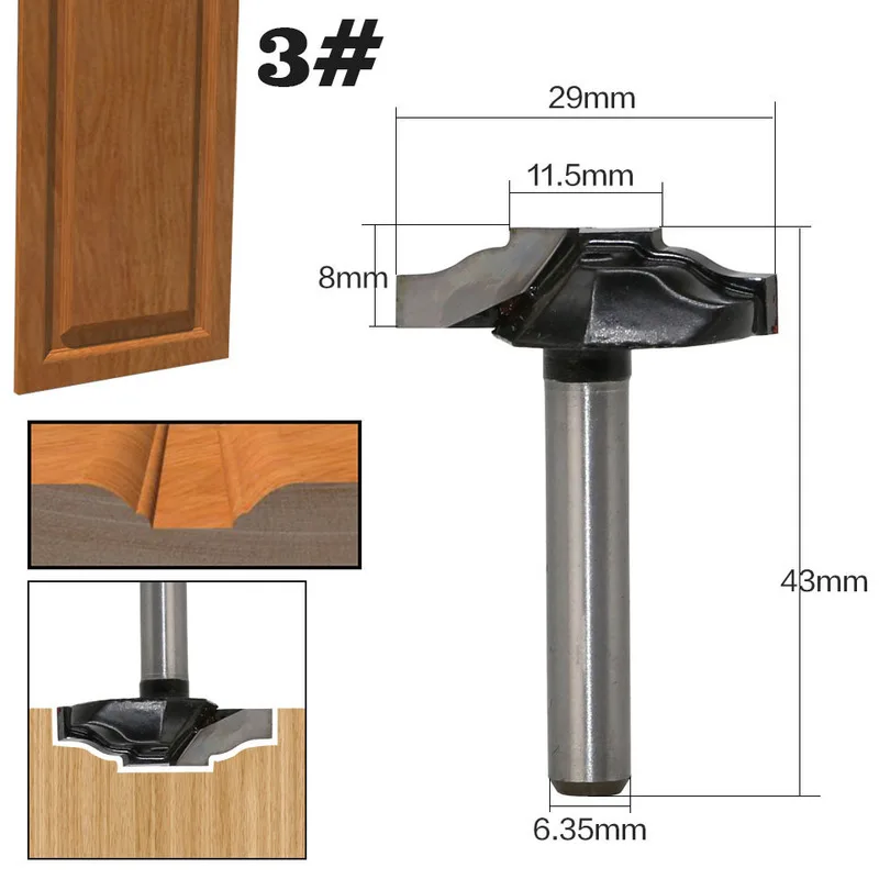 

Набор фрез для двери из твердого сплава