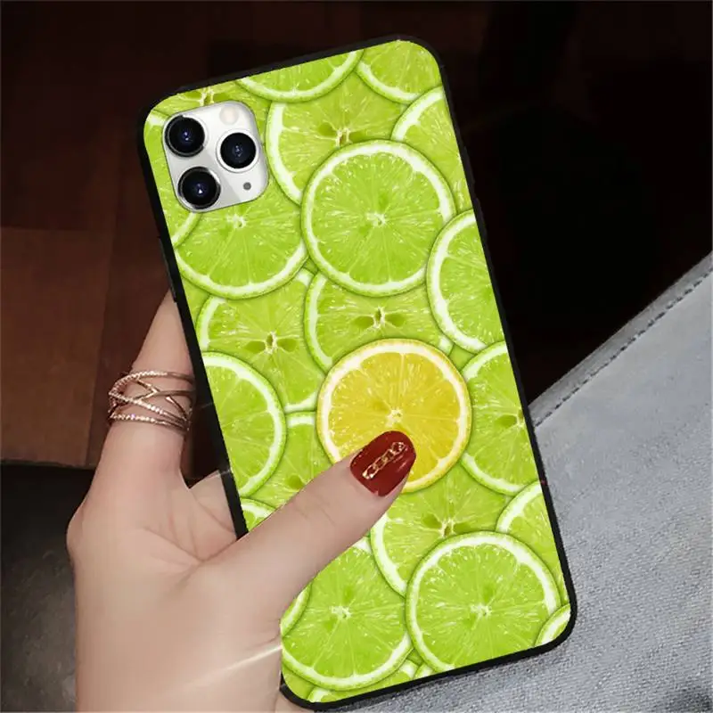 

fruit Orange peach lemon Phone Case for iPhone 11 12 pro XS MAX 8 7 6 6S Plus X 5S SE 2020 XR
