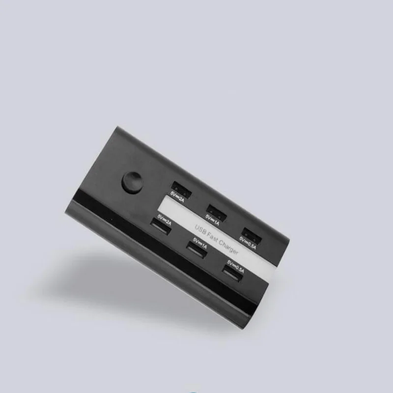 Штепсельная вилка США/ЕС/Великобритании 6 usb портов для зарядки 5А розетки