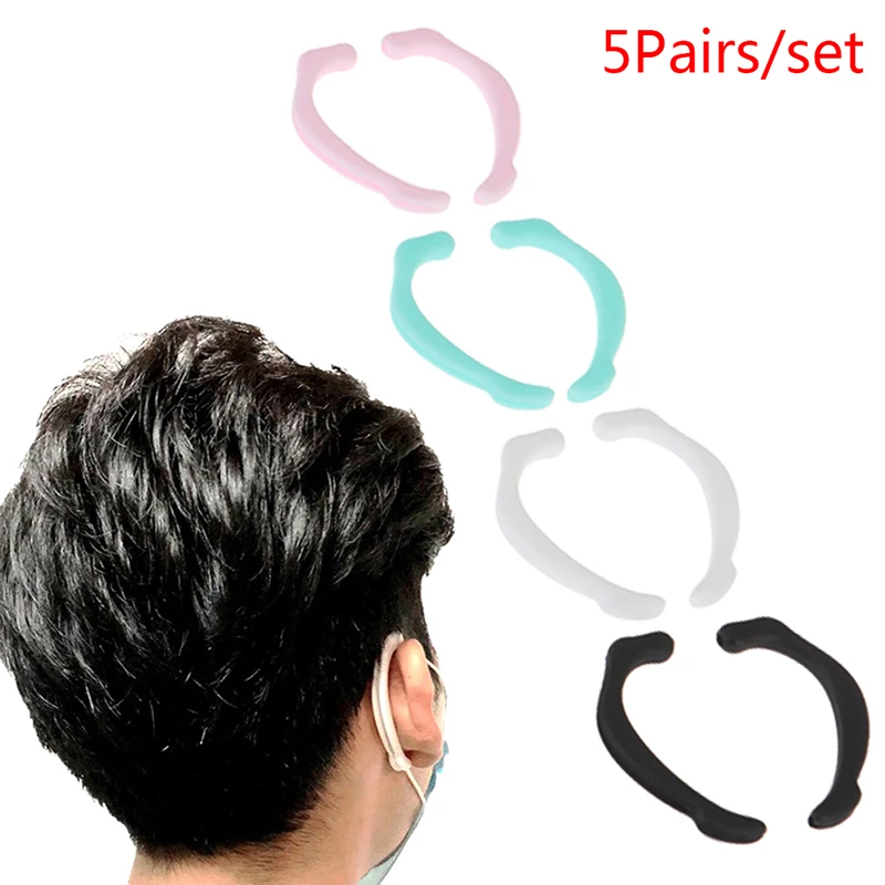 

10pcs= 5 Pairs/set Earloop Cover Soft Ear Protection Hook For Mask Pain-resistant Earmuffs