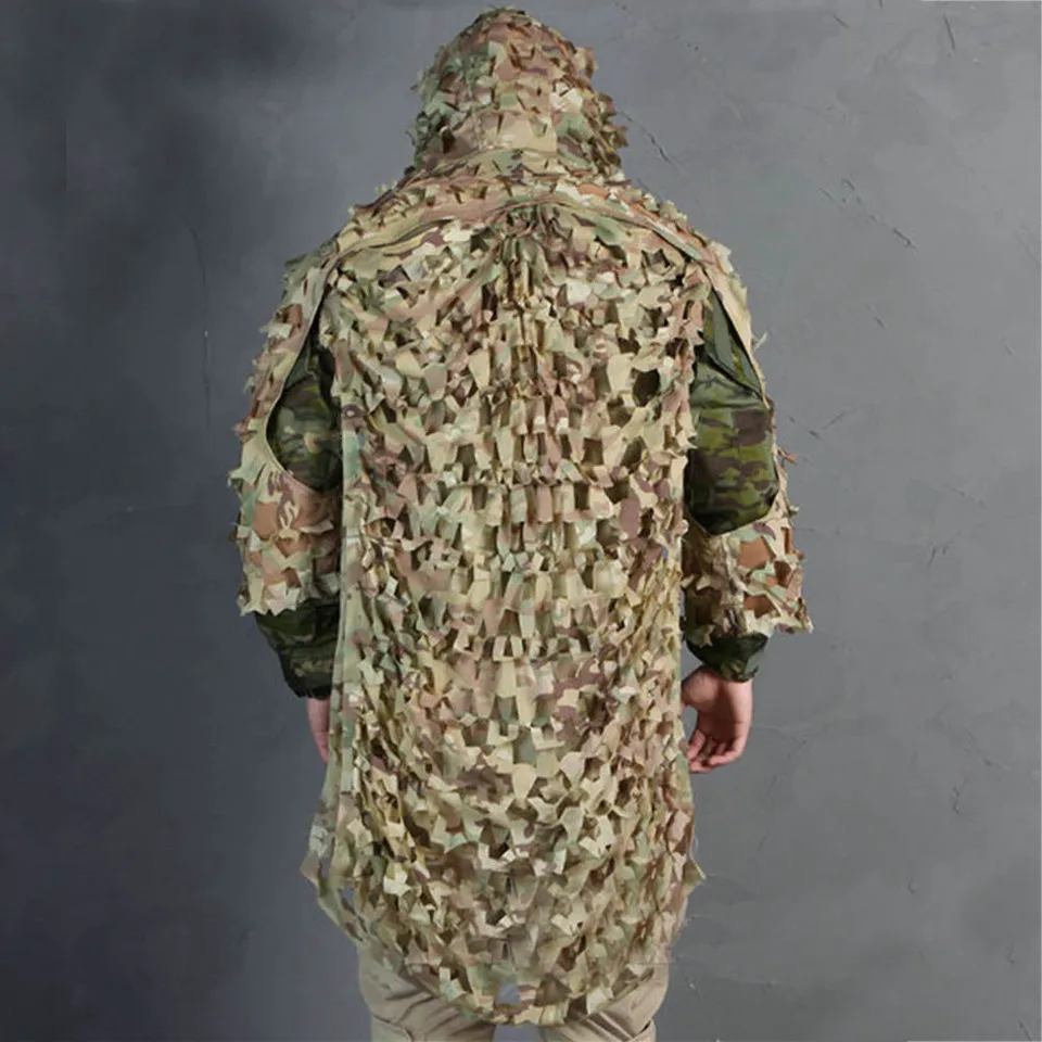 Охотничьи костюмы Ghillie Камуфляжный штурмовой Мультикам секретная охотничья