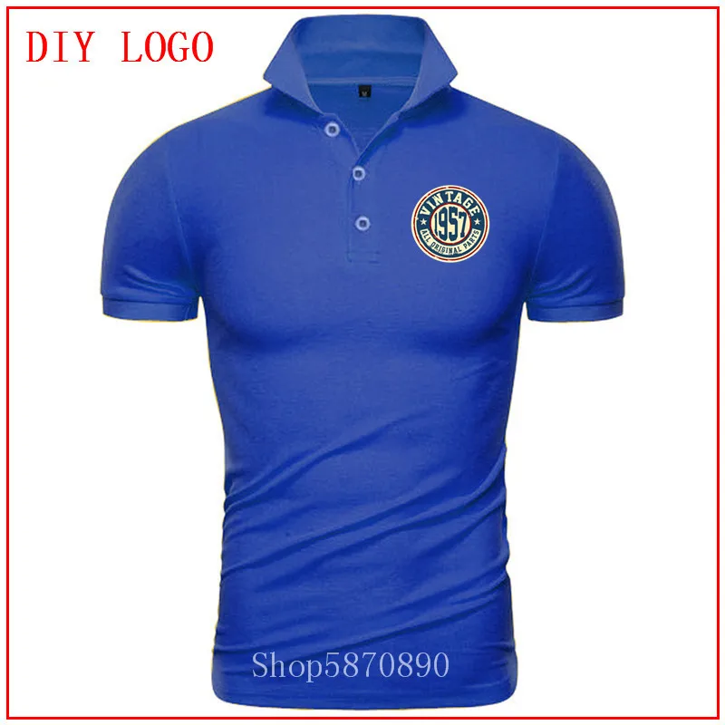 2020 Ретро 1957 все оригинальные части рубашки поло подарок на день рождения Винтаж